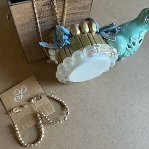 Plunder Nicolette Earrings and Stretch bracelet set.